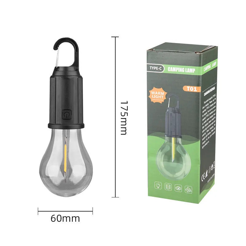 Five solar-powered warm white LED lantern-style light bulbs for outdoor garden use.