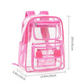 Transparent PVC large capacity outdoor travel backpack in various colour options
