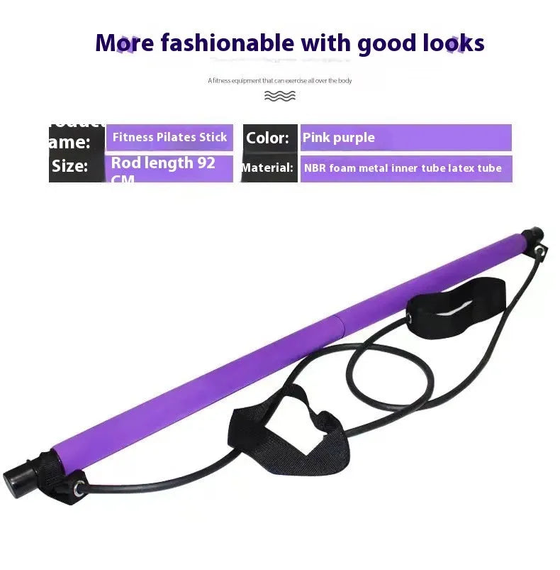 Adjustable fitness pulling rope for hip training in purple, pink, blue, or black colours with matching packaging