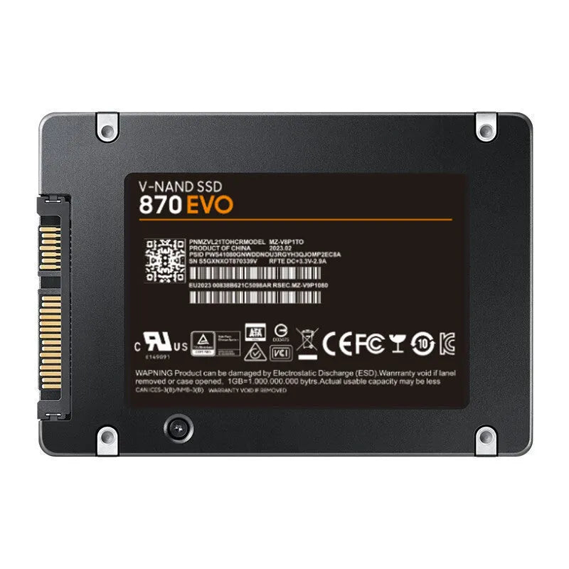 2.5-inch SATA solid state drive with capacity options from 500GB to 4TB for computer storage upgrades