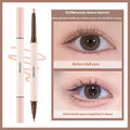 Dual-ended liquid eyeliner pen with stereoscopic star eyes design and pearlescent finish