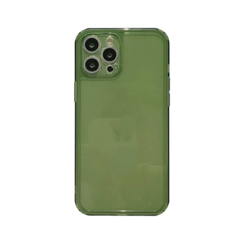 New photo frame transparent TPU phone case for iPhone 12 Pro Max showing simple pure colour design