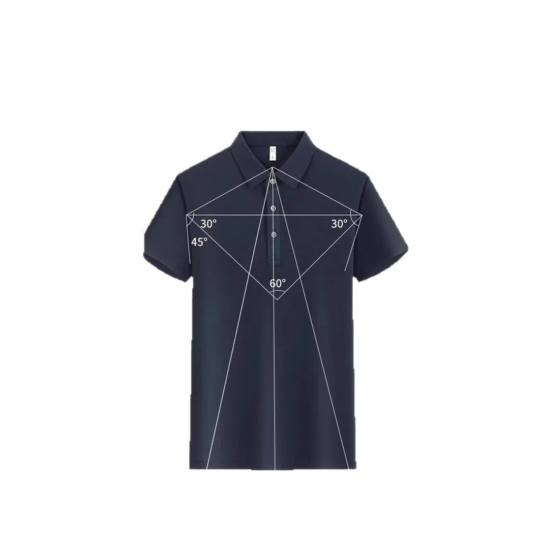 Men's cotton polo collar work shirt in multiple colours with short sleeves