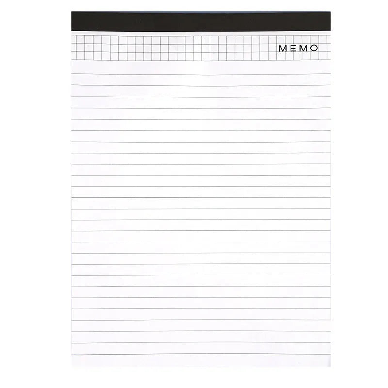 A4 and A5 size notebooks with grid paper and tearable sheets.