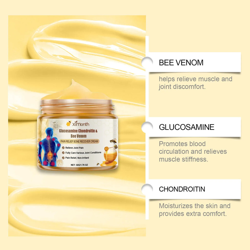 50g tube of Joint Neck Cream with bee venom and chondroitin ingredients.