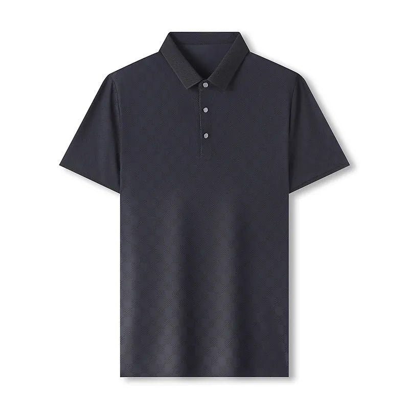 A thin Ice Silk short sleeve T-shirt with a slit hem, shown in black, green, and brown colour options.