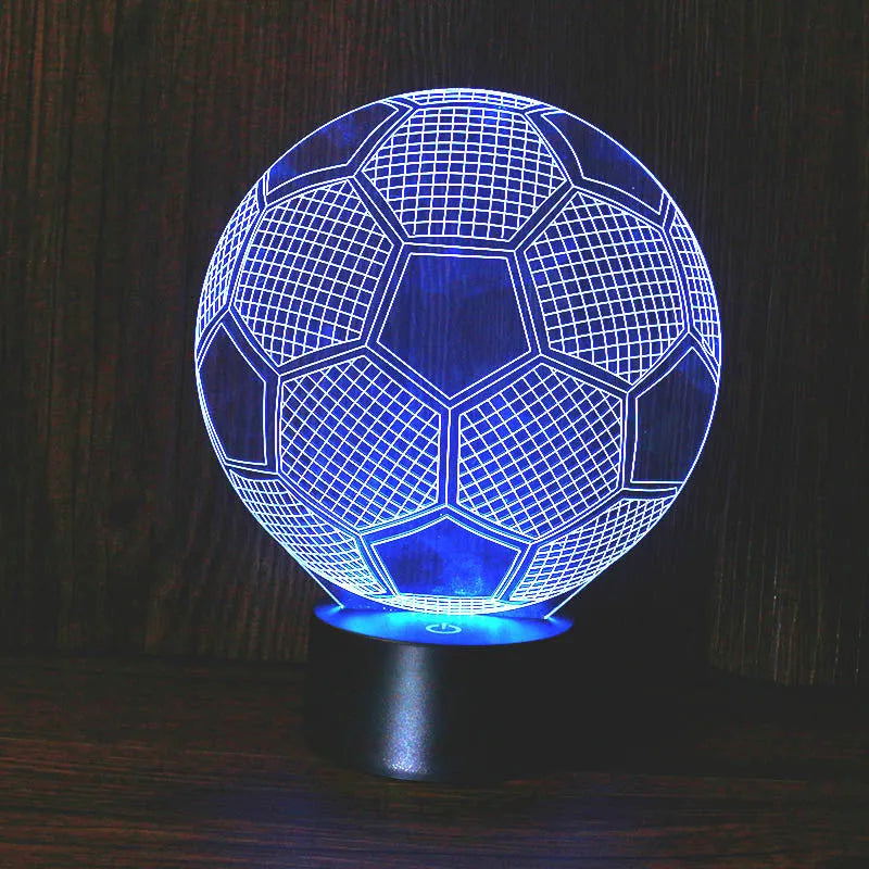 LED night light with acrylic shade, USB power base, and press or touch control