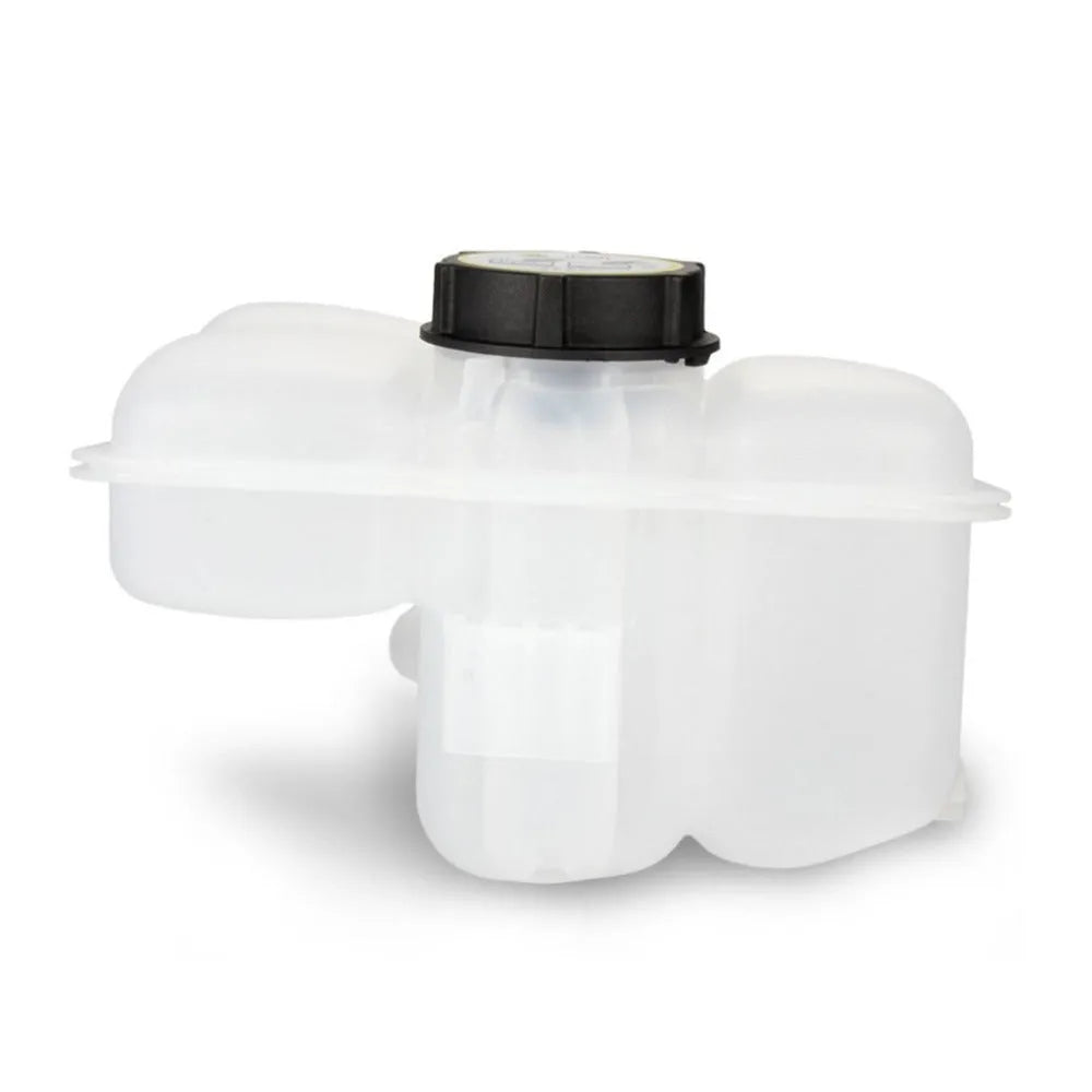 White plastic coolant expansion tank with cap for Ford Focus MK2 2004-2011