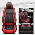 Full-leather car seat cushion with contrast stitching in Nordic Green colour on a car seat