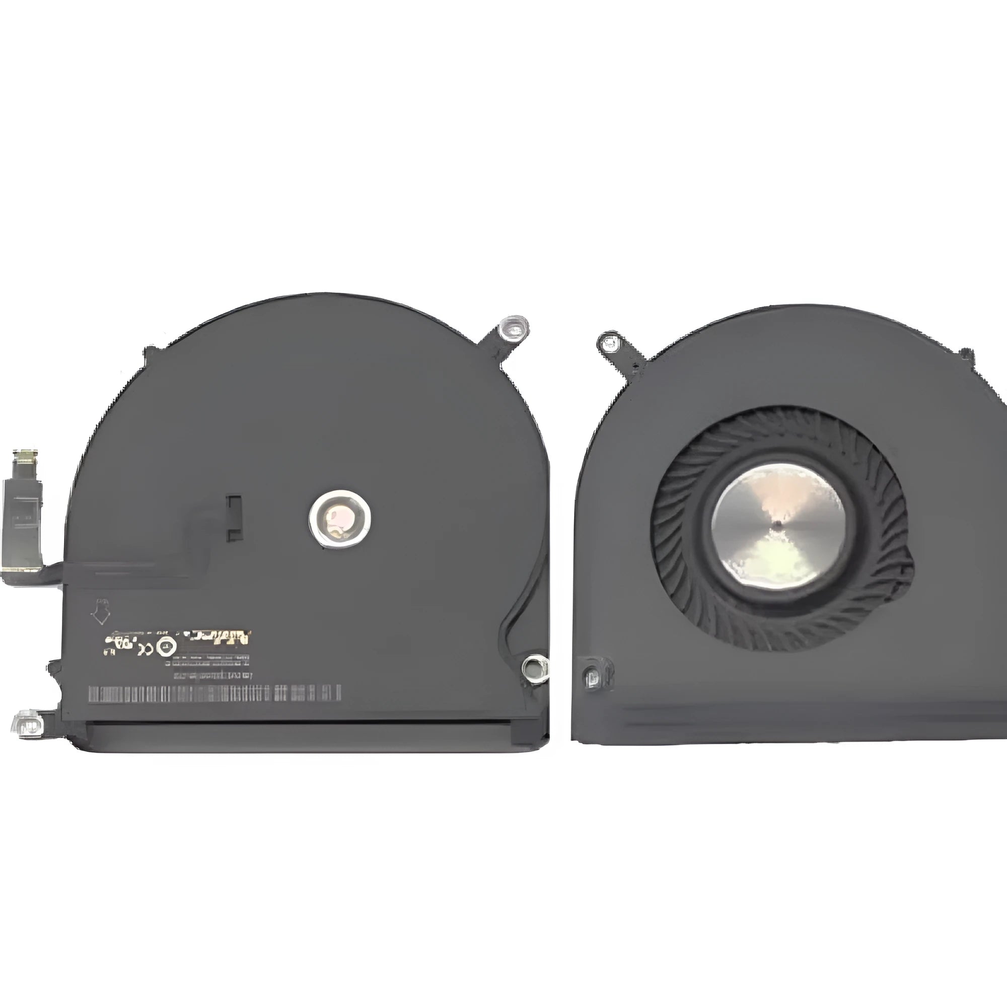 Apple MacBook Pro A1398 internal cooling fan replacement part on a paper box.