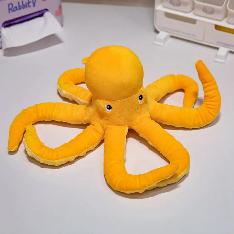 Octopus plush toy soft cushion pillow in octopus colour 30cm height