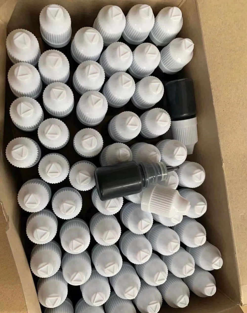 A 5ml bottle of black quick-dry confidentiality seal ink for security stamping.