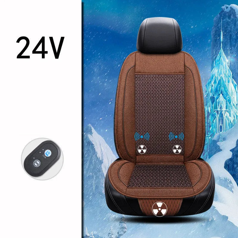 60cm square car ventilation seat cushion with massage function in black colour