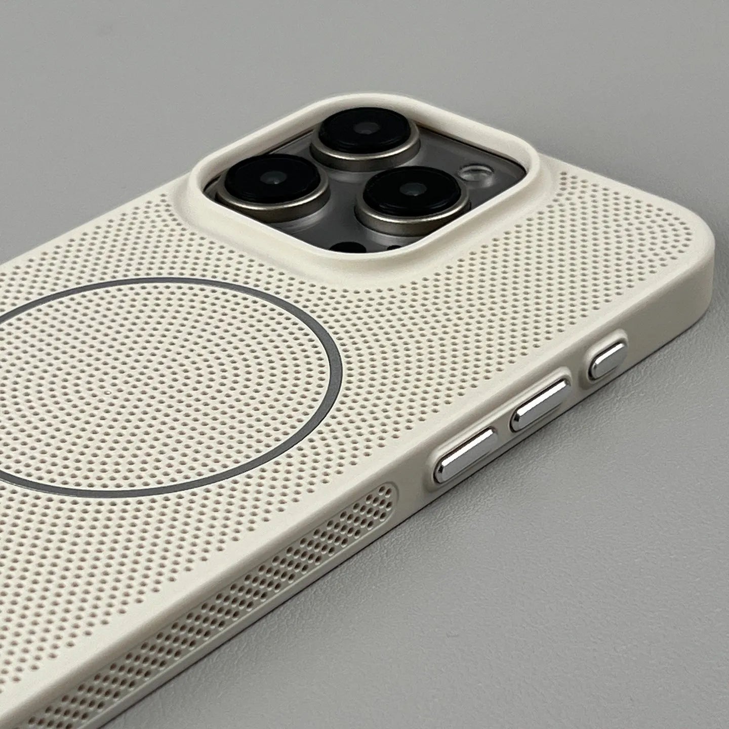 Thin frosted magnetic hard phone case for iPhone, shown in green colour.