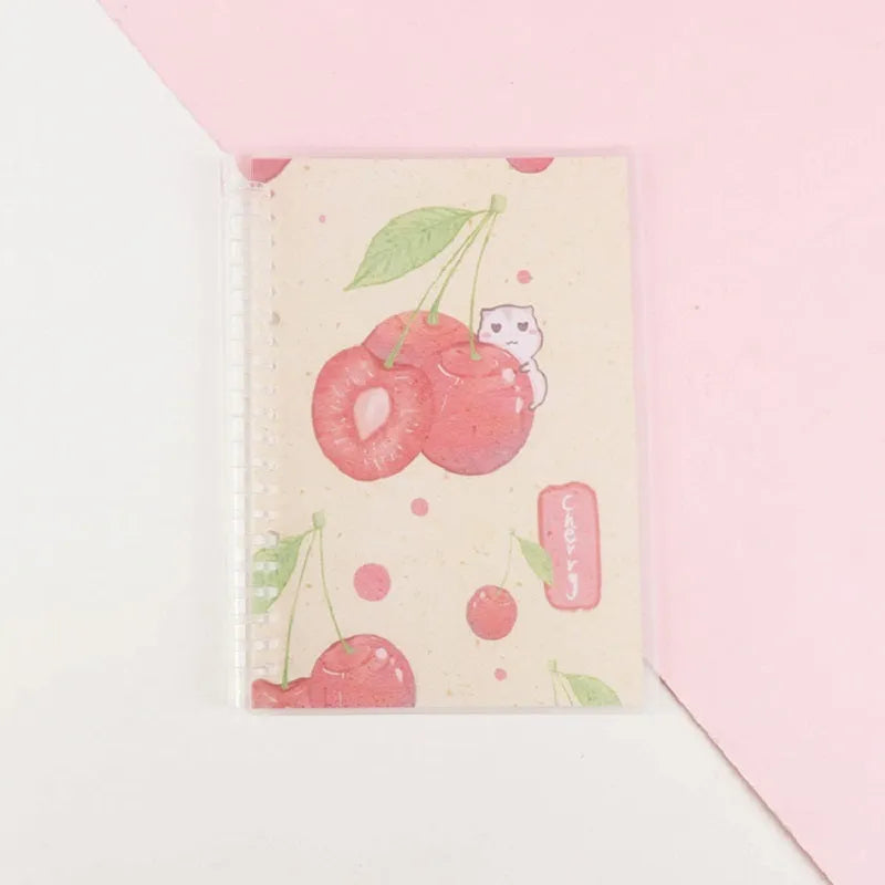 Children's hard cover loose leaf notebook with animal design and 20-hole binder binding in A5 or B5 size