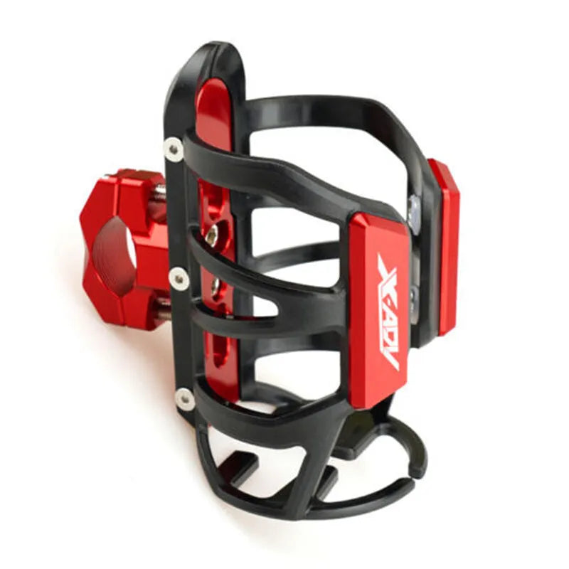 Modified bumper water bottle cage for Honda X-ADV scooter in one of six colours.