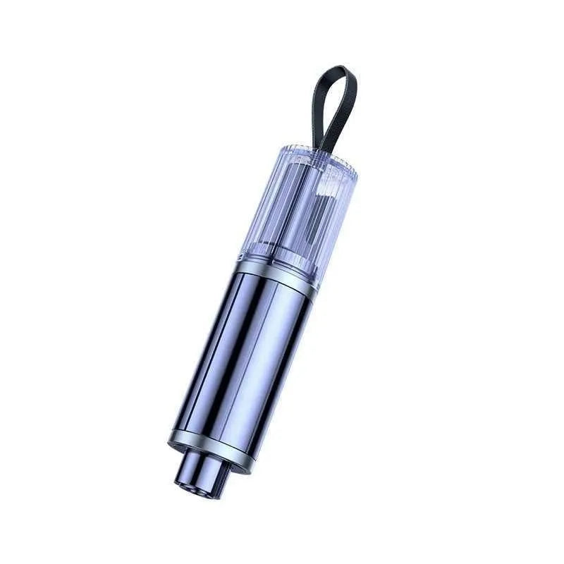Black and red ABS plastic car emergency life hammer for breaking windows.