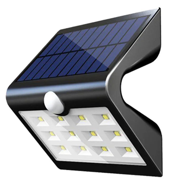 Solar powered garden wall light with compact design and weather-resistant housing
