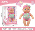 Detailed vinyl simulation baby doll figurine collectible model in display pose