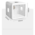 White multifunctional pet drying box with large capacity for dogs and cats