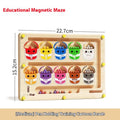 Magnetic maze ball three-dimensional plastic educational intelligence maze toy for teenagers with single pen