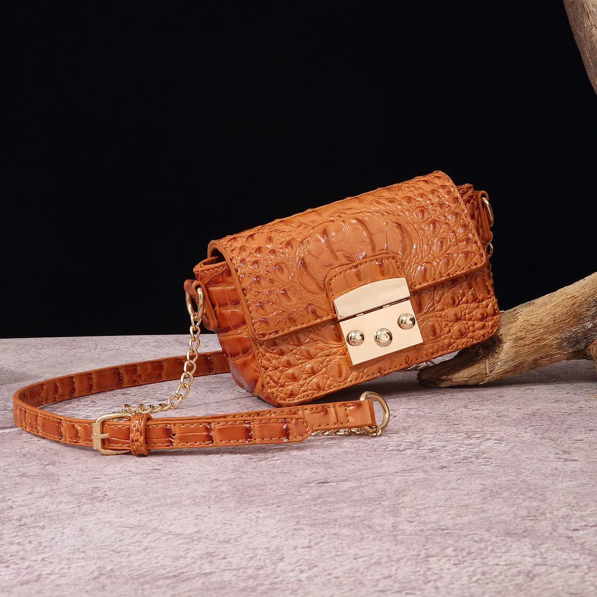 Retro crossbody one shoulder bag for women in multiple colours, PU leather material