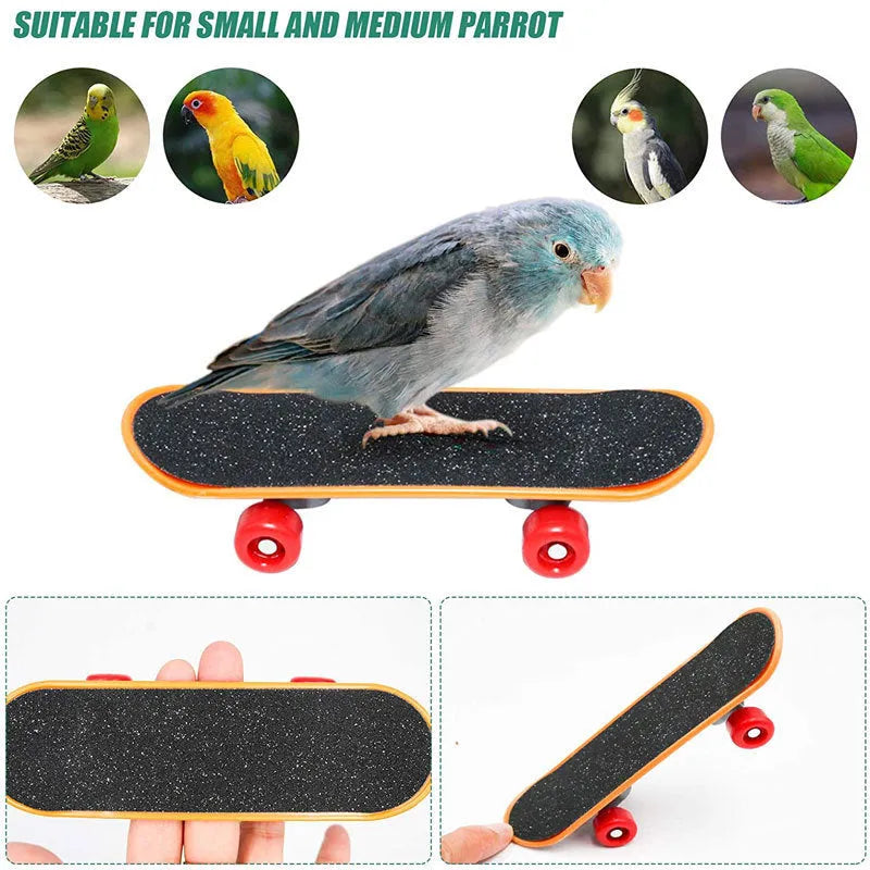 Wooden puzzle toy for parrots with interchangeable pieces for bird enrichment