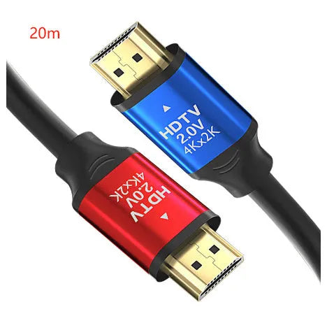 HDMI cable with aluminium alloy gold-plated connector, available in multiple lengths for computer monitors.