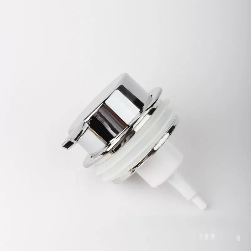 ABS plastic facial cleanser foam pump dispenser in metallic colours with large pump head