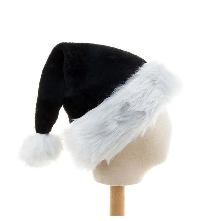 Plush thickened Christmas hat in European classical style with polyester fabric