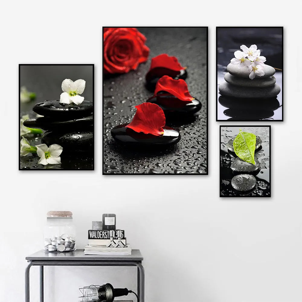 Canvas wall art print feature a spa orchid in a fashion simplicity style, available in multiple sizes from 10x15cm to 60x90cm.