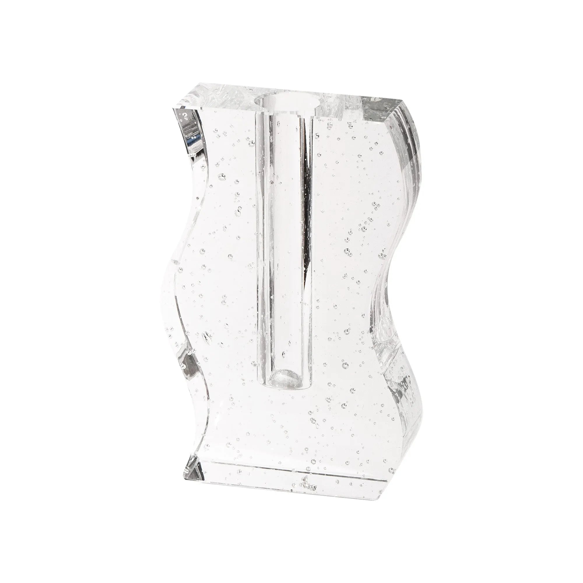 Transparent crystal vase from Solidification Series with fairy-spirit design for modern home decoration
