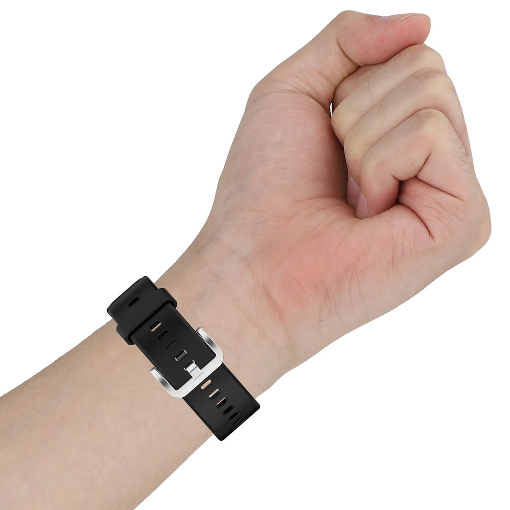 Silicone replacement watch strap for Huawei Watch Fit with steel buckle and tool kit