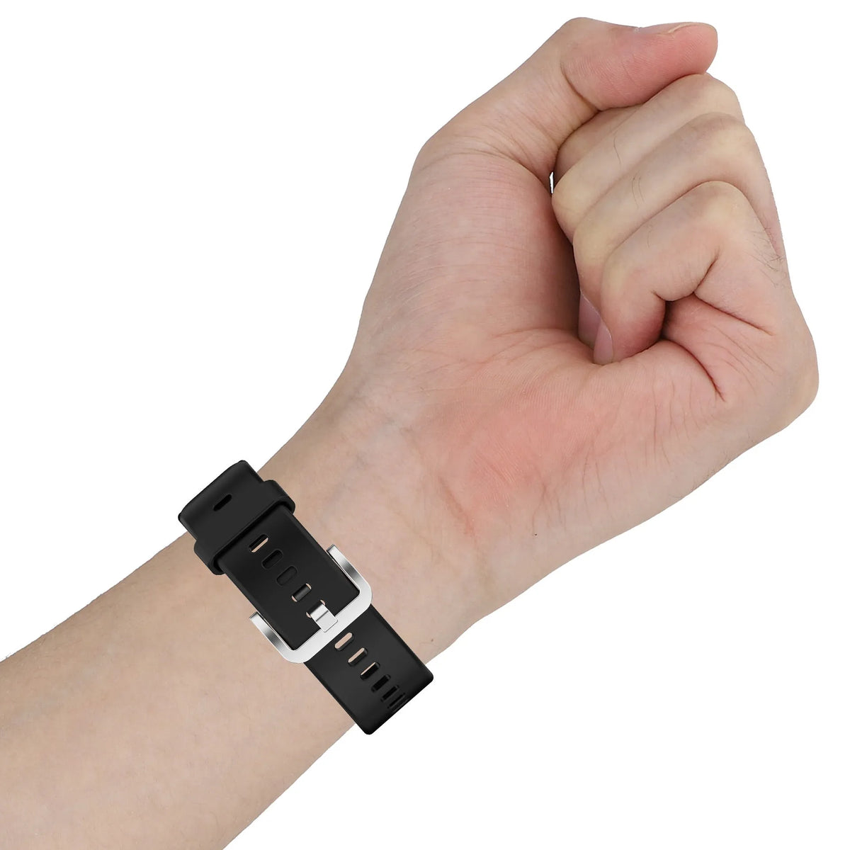 Silicone replacement watch strap for Huawei Watch Fit with steel buckle and tool kit