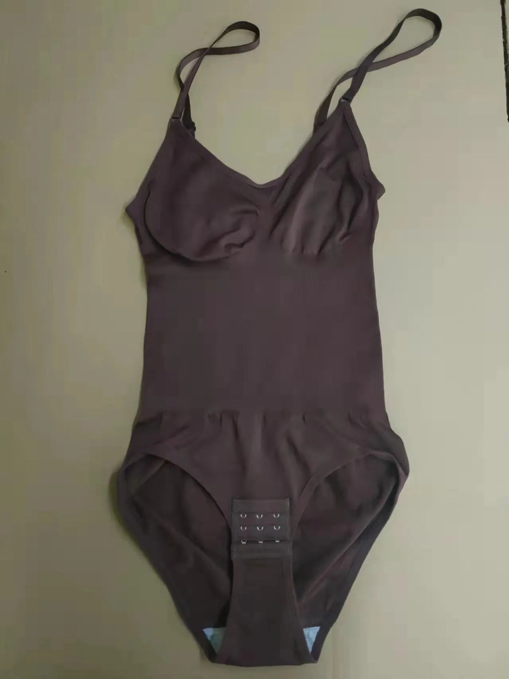Plus size nylon one-piece shaping underwear in black with hip lifting and belly contracting function, adjustable fit