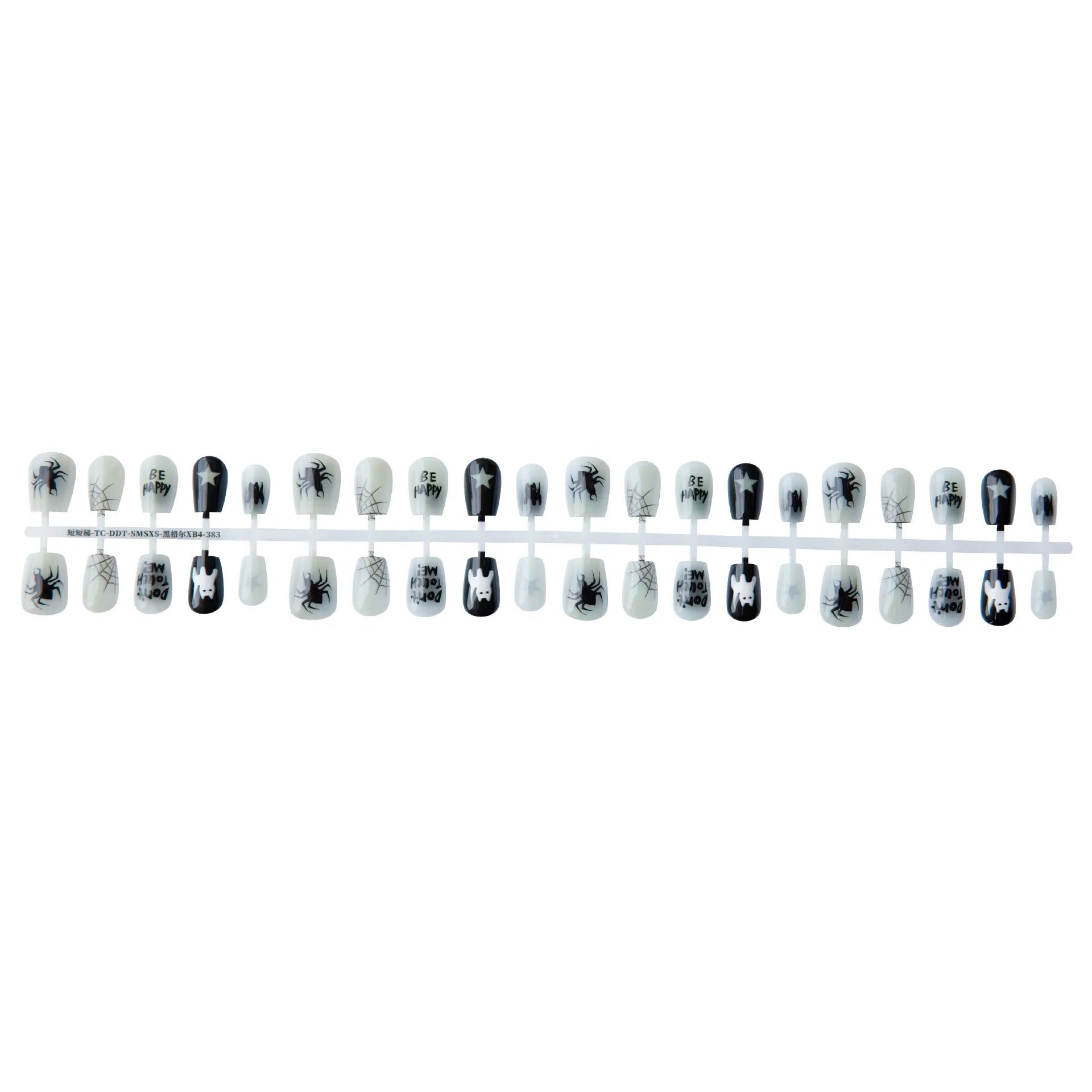 Cartoon ancient style nail stickers 40 pieces with glossy seal layer for ladies retro nail art