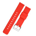 Universal smart watch silicone strap in Army Green with buckle loop, 75mm x 120mm
