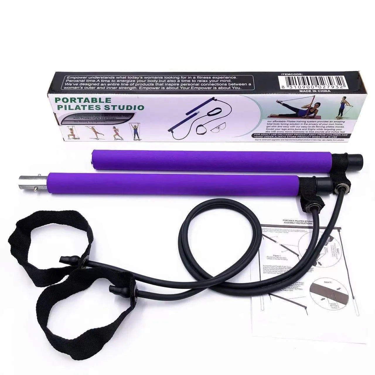 Colour options for a multifunctional adjustable fitness pulling rope on a gym mat.