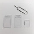 SIM Restore Four-in-one Set showing black plastic SIM adapters and a metal ejector pin on a white background.