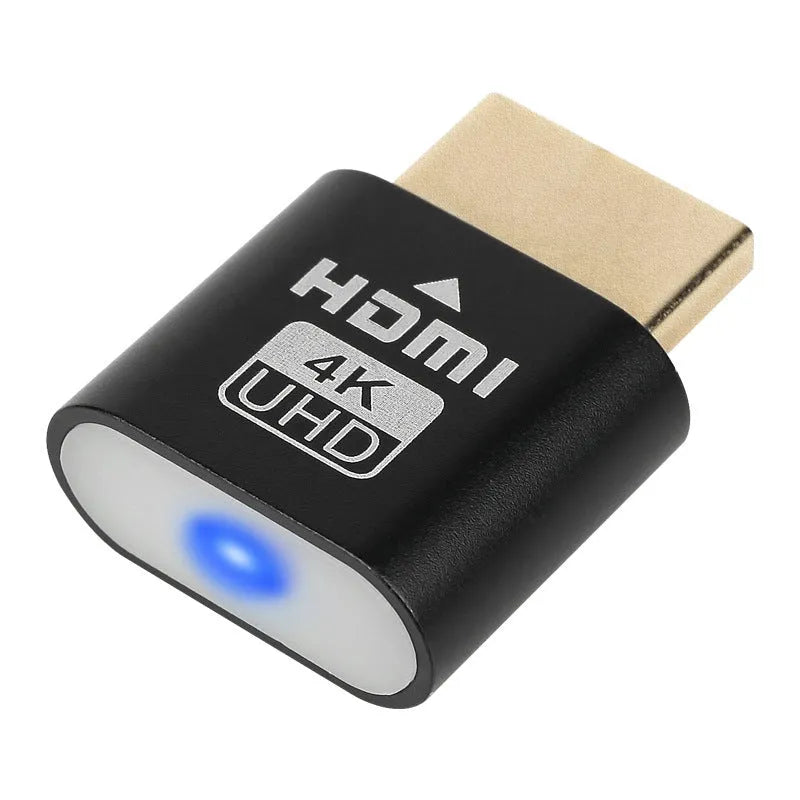 HDMI virtual display dongle with 26.5mm connector in multiple interface colour options