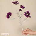 Small Persian chrysanthemum fake bouquet in autumn champagne colour, used as photography prop and home decoration, made from plastic and silk flowers