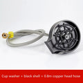 Automatic cup washer faucet with black case and high-pressure nozzle for cleaning cups and pitchers