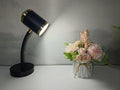 Black and white double-headed photography atmosphere lamp with metal construction for studio lighting