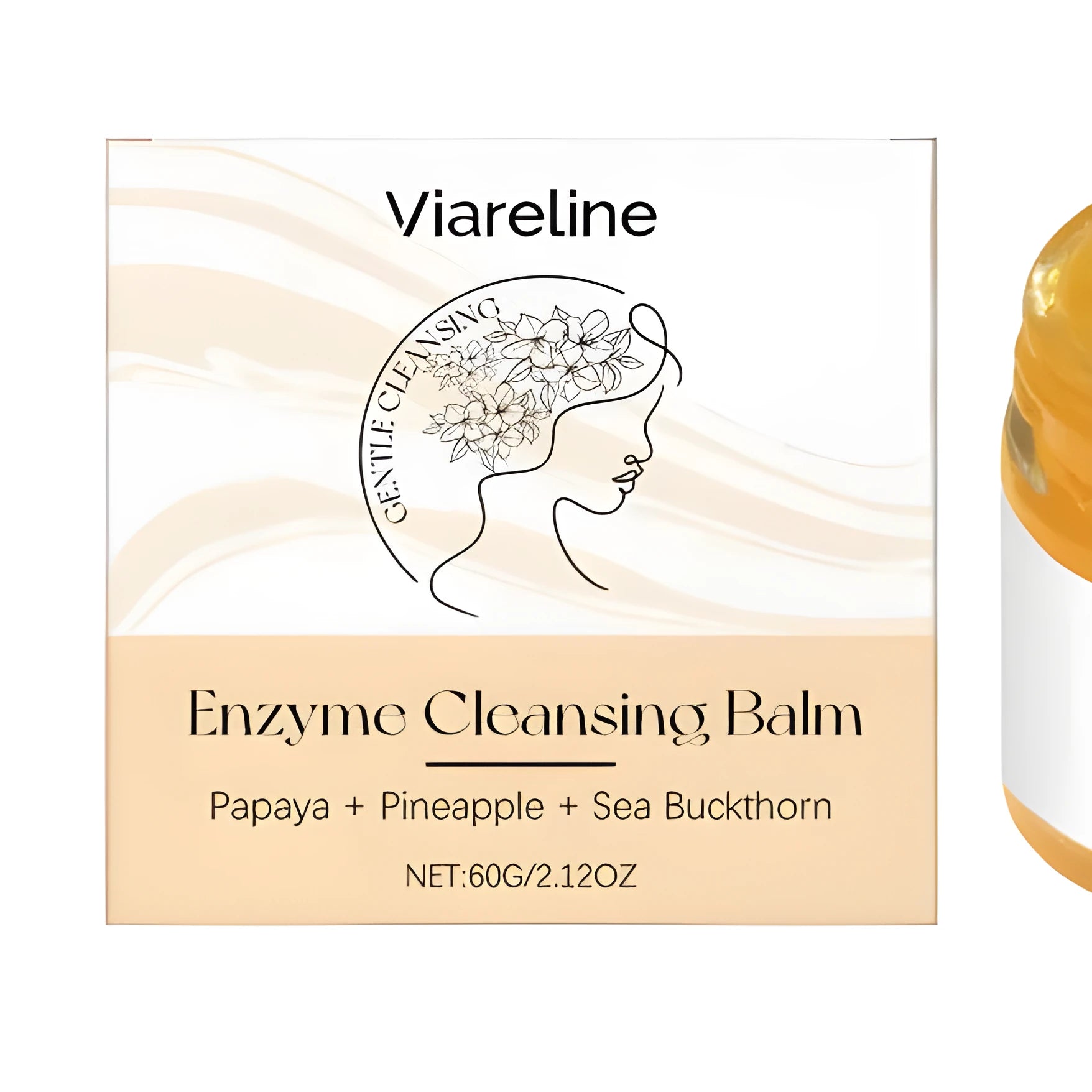 60g tub of makeup remover cream with CoQ10 and tropical fruit extracts.