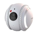 White robot cat electronic pet companion with automatic recharge system