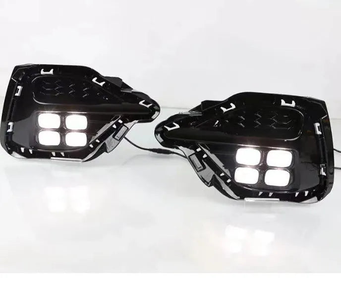 Black ABS daytime driving turn signal fog lamp for MG ZS, 12V, 5500K, one pair