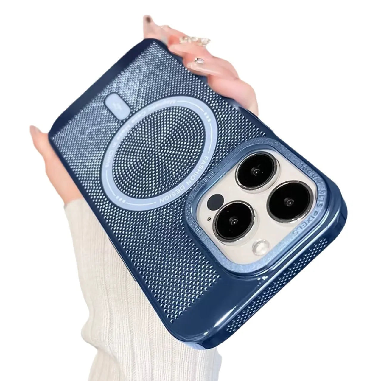 Electroplated magnetic iPhone case in multiple colours with integrated heat dissipation