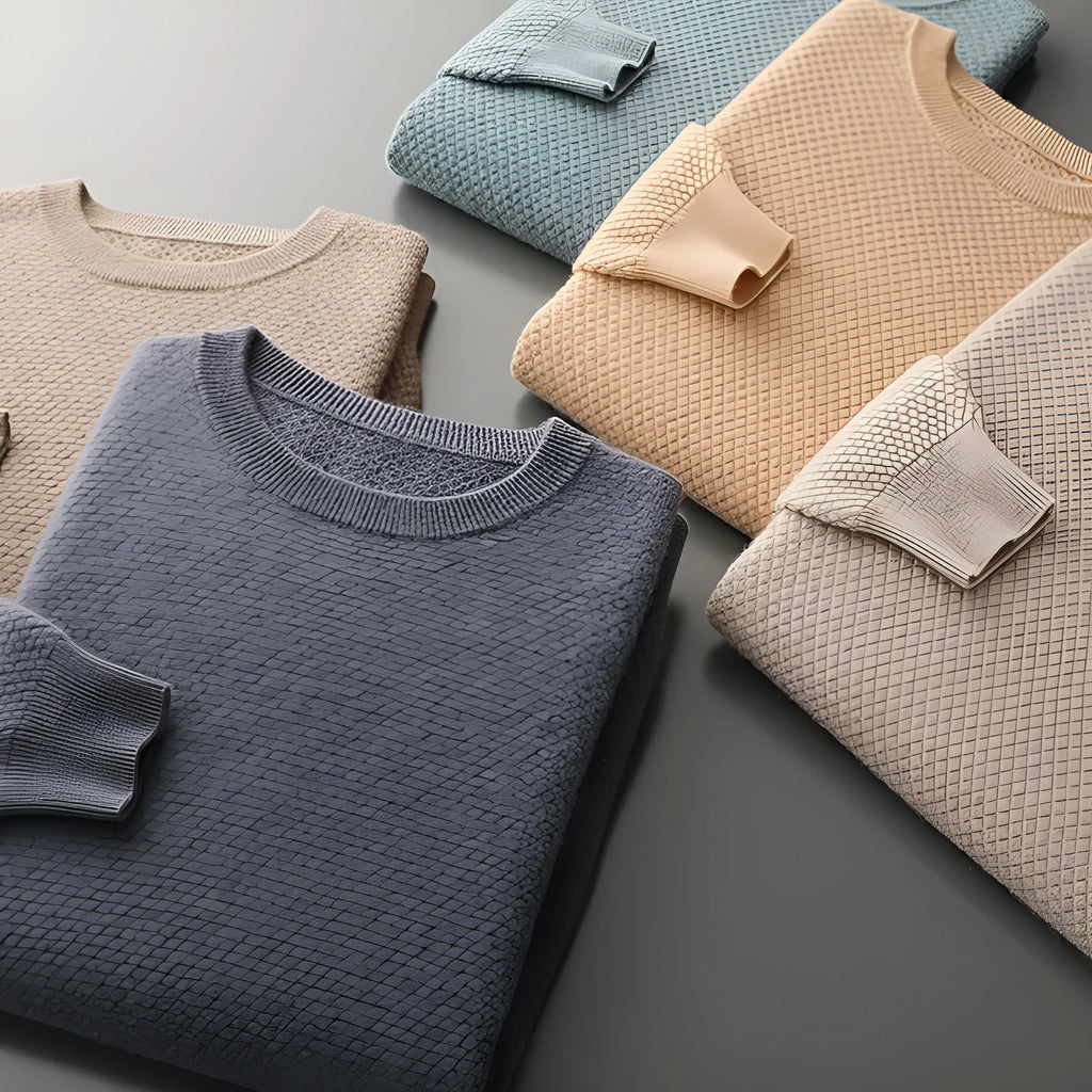 Men's autumn winter round neck pineapple stitch sweater in camel colour, pullover style for casual wear