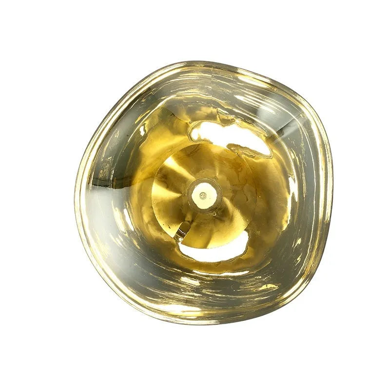 Modern creative staircase bar lava wall lamp with acrylic lampshade in gold colour 30CMx18CM