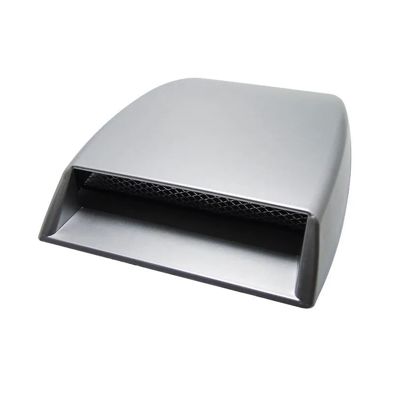Black ABS plastic simulation air vent for car decoration, showing slatted design and 33mm depth.